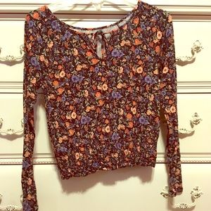 Long sleeve floral shirt